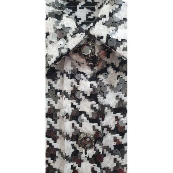 LIMITED EDITION Zara Houndstooth Overshirt, Sze M - Picture 8 of 15